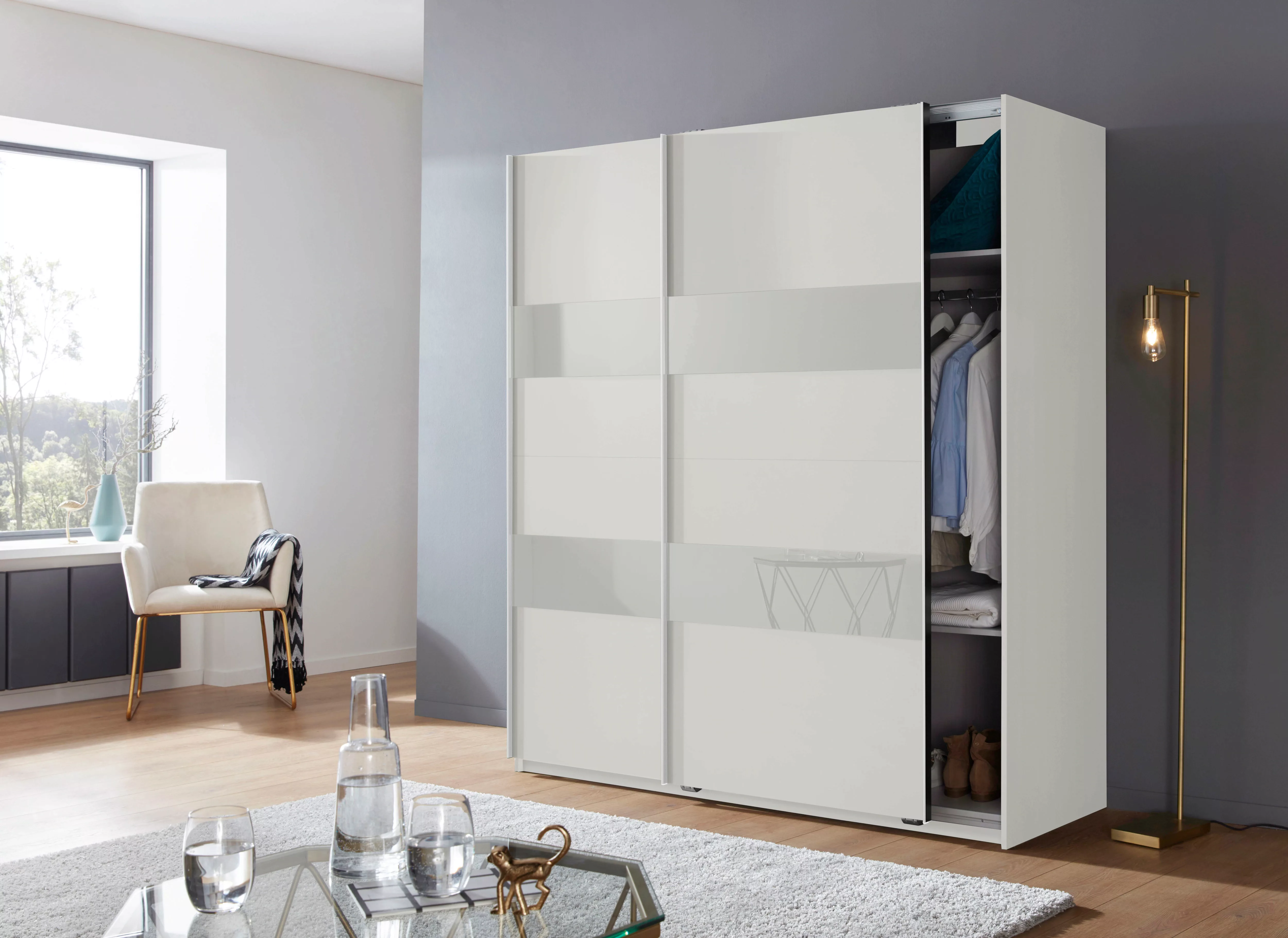 Wimex Schwebetürenschrank "Altona", mit Glaselementen und zusätzlichen Einl günstig online kaufen