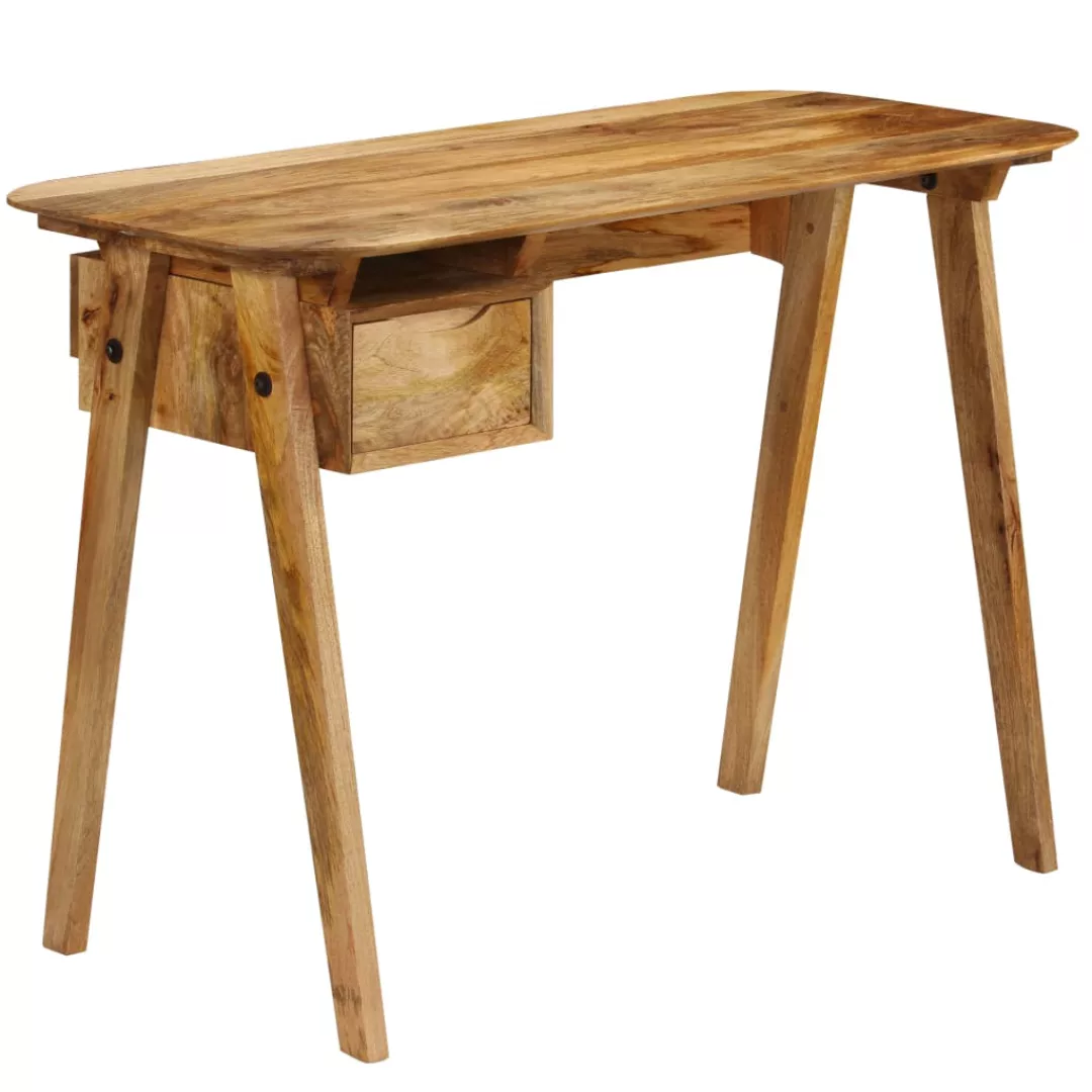 Schreibtisch 110 X 50 X 76 Cm Mangoholz Massiv günstig online kaufen