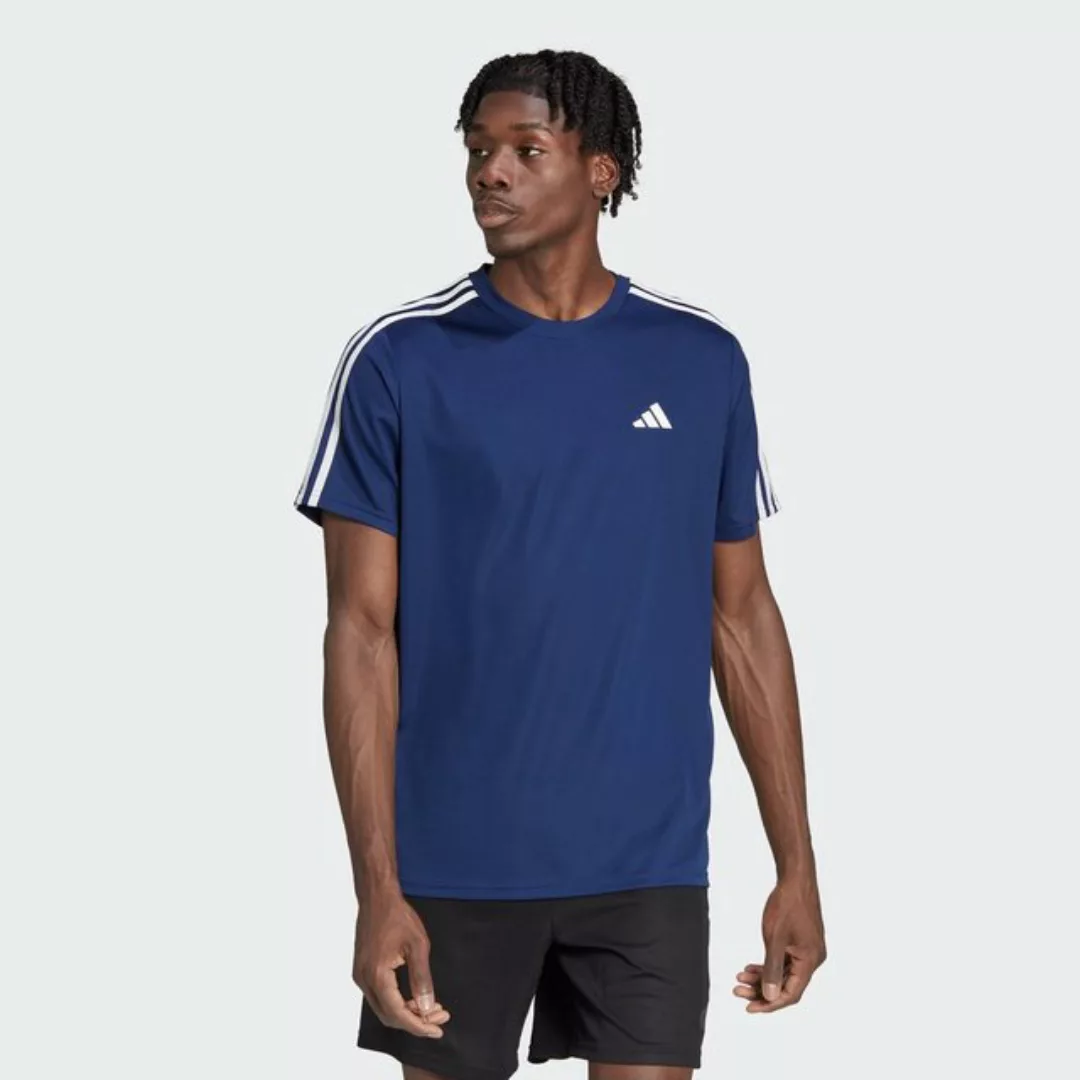 adidas Sportswear T-Shirt Train Essentials 3-Streifen Herren T-Shirt - Dark günstig online kaufen