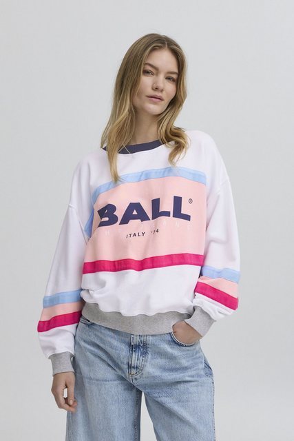 BALL Rundhalspullover BALUCA SWEAT modisches Sweatshirt mit Logo-Print günstig online kaufen