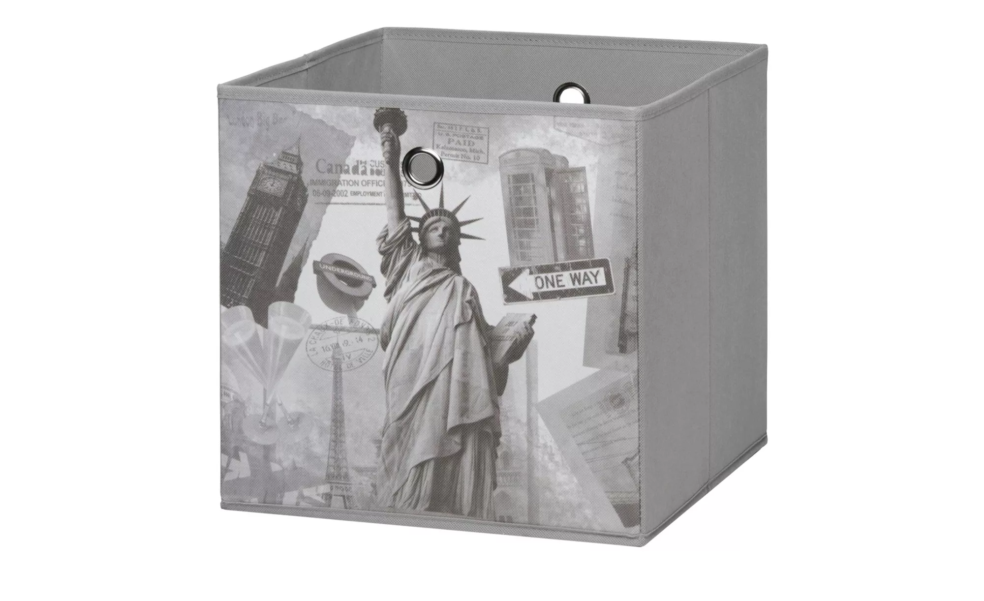 Motivbox Graffiti anthrazit grau B/H/T: ca. 32x32x32 cm günstig online kaufen