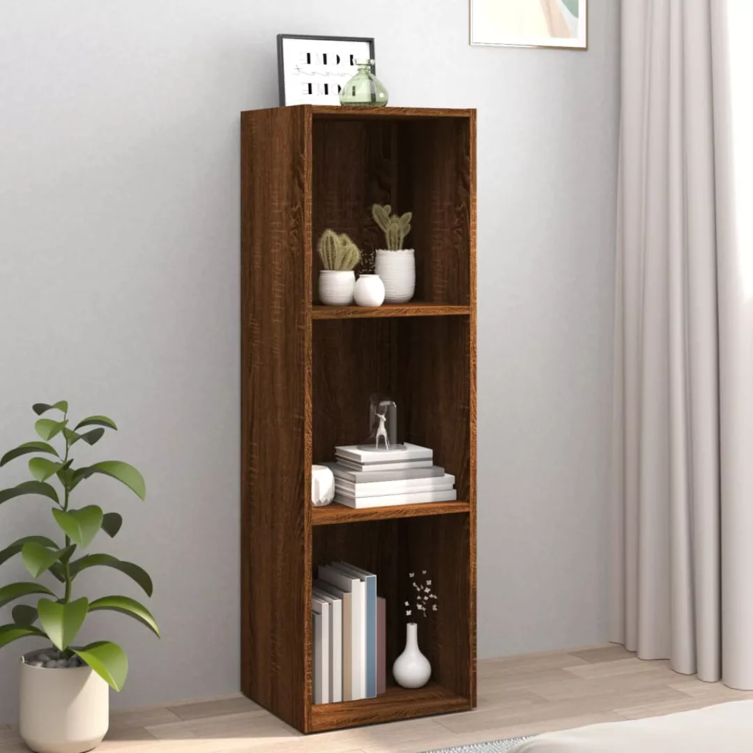 Vidaxl Bücherschrank/tv-schrank Braun Eichen-optik 36x30x114 Cm günstig online kaufen