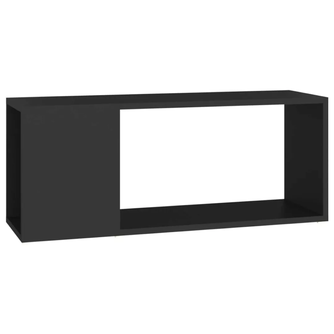 Tv-schrank Schwarz 80x24x32 Cm Spanplatte günstig online kaufen