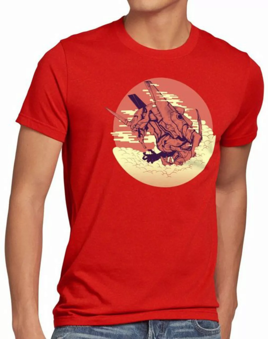 style3 Print-Shirt Herren T-Shirt Mecha Morgen neo tokyo3 evangelion günstig online kaufen