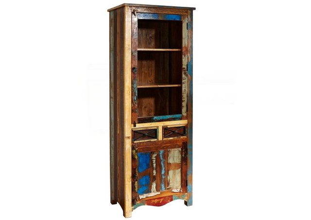 Massivmoebel24 Dreh-/Schwebetürenschrank (Schrank Altholz 90x38x175 mehrfar günstig online kaufen