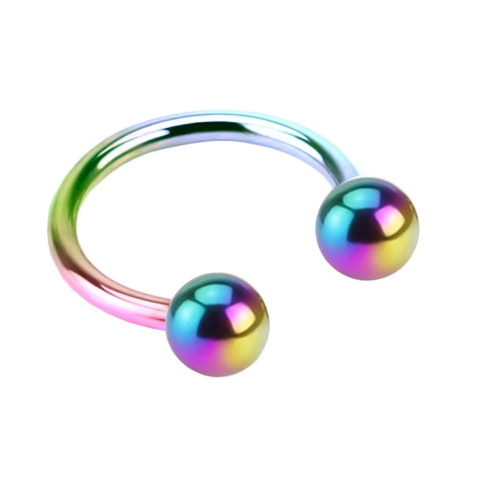 viva-adorno Nasenpiercing Hufeisen Piercing Edelstahl Kugeln günstig online kaufen