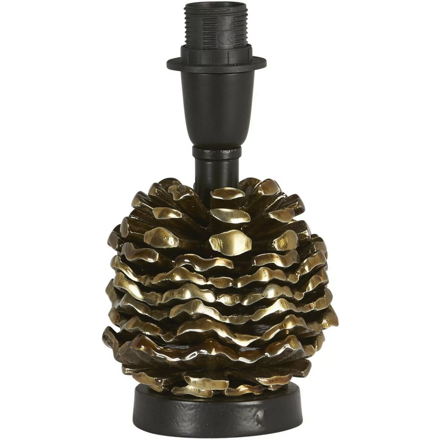PR Home Kotten Tischlampe im Tannenzapfen Look aus Metall Antik Messing  E1 günstig online kaufen