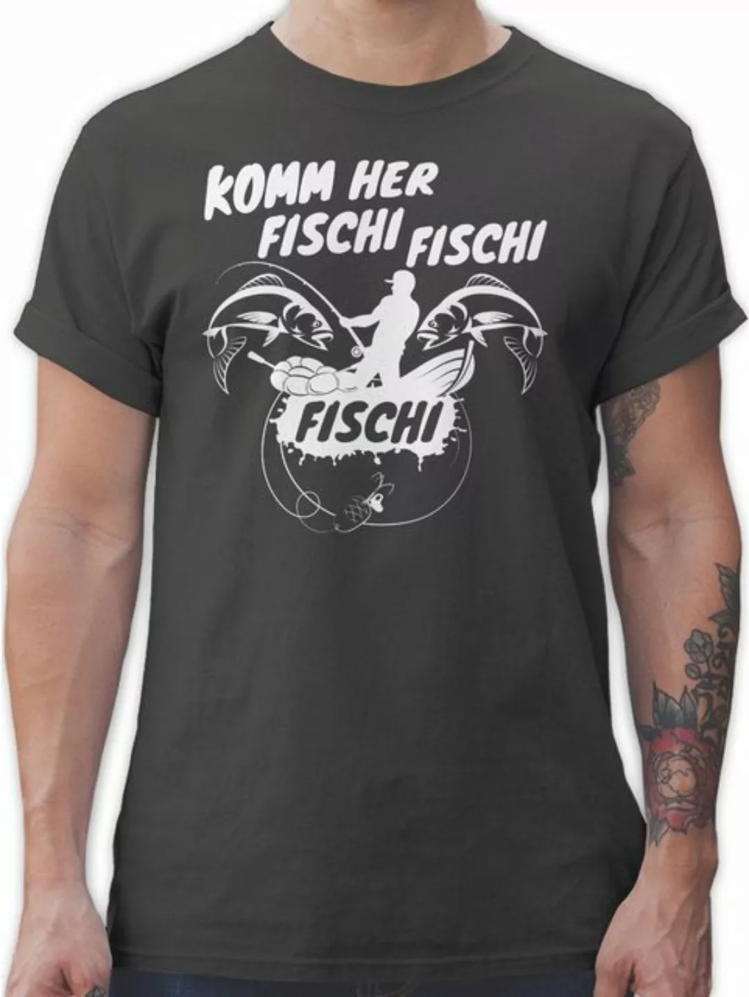 Shirtracer T-Shirt Komm her Fischi Angler Geschenke günstig online kaufen