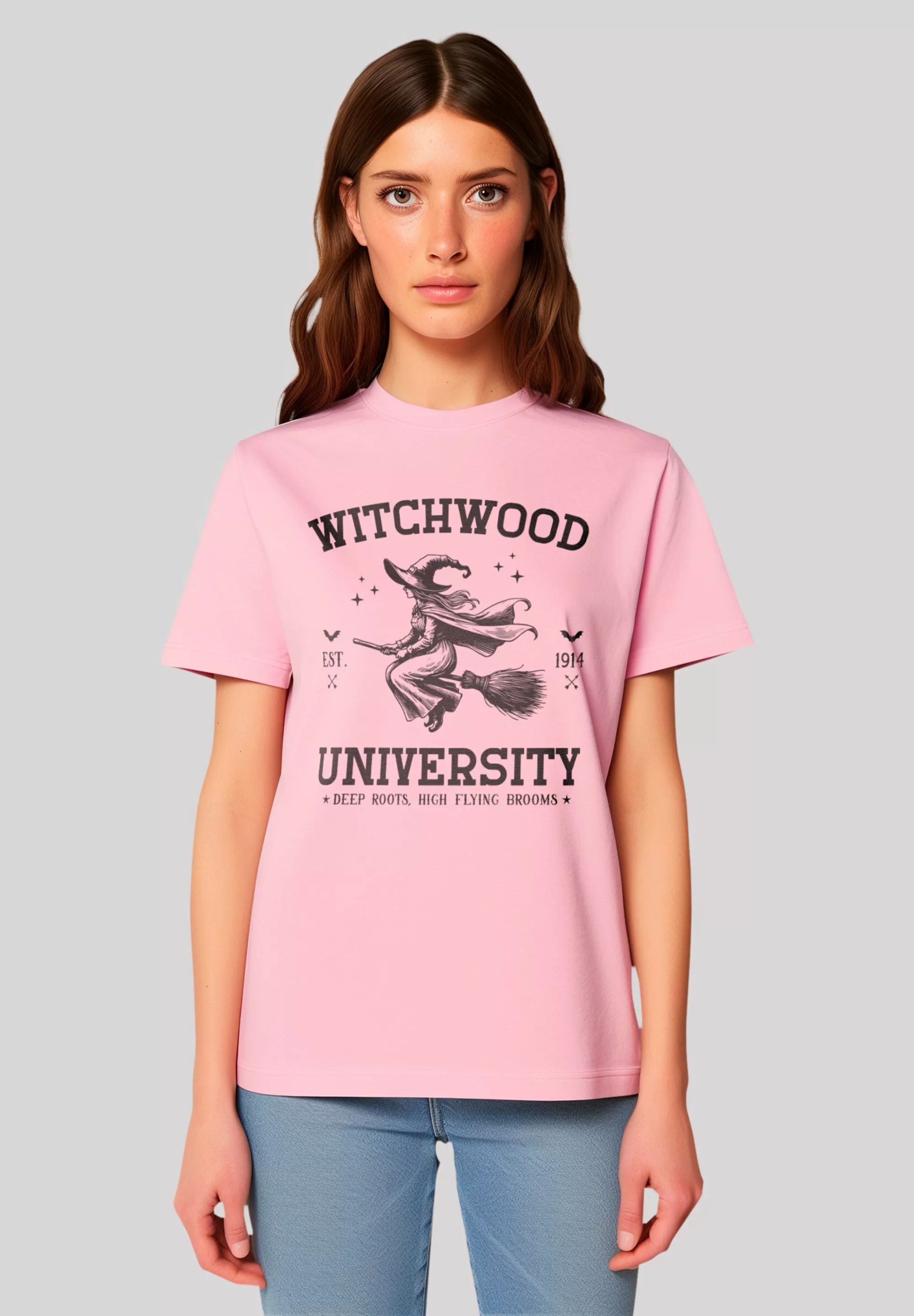 F4NT4STIC T-Shirt "Halloween University witchwood", Premium Qualität, Unise günstig online kaufen