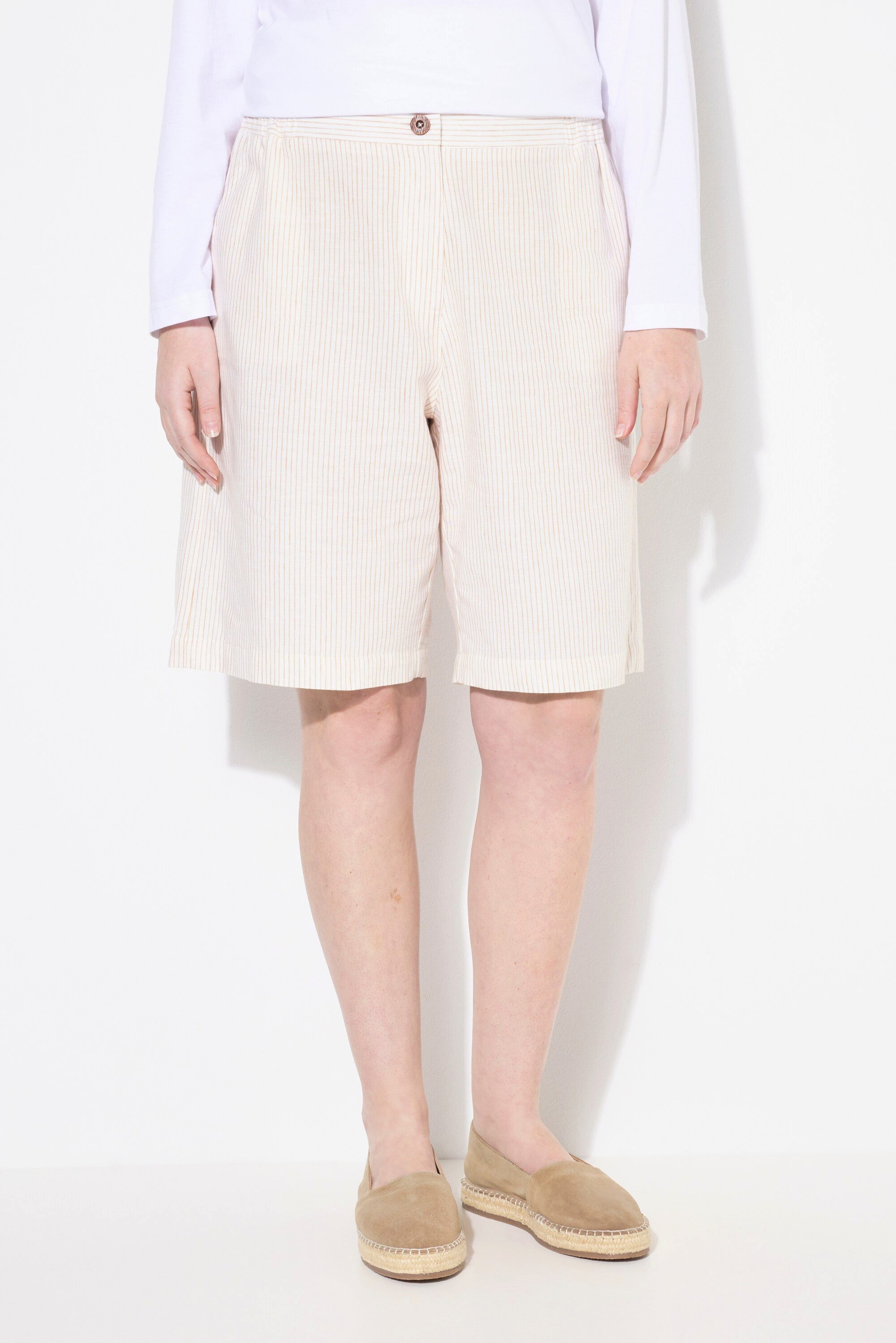 Ulla Popken Jeansshorts Shorts Streifen weites günstig online kaufen