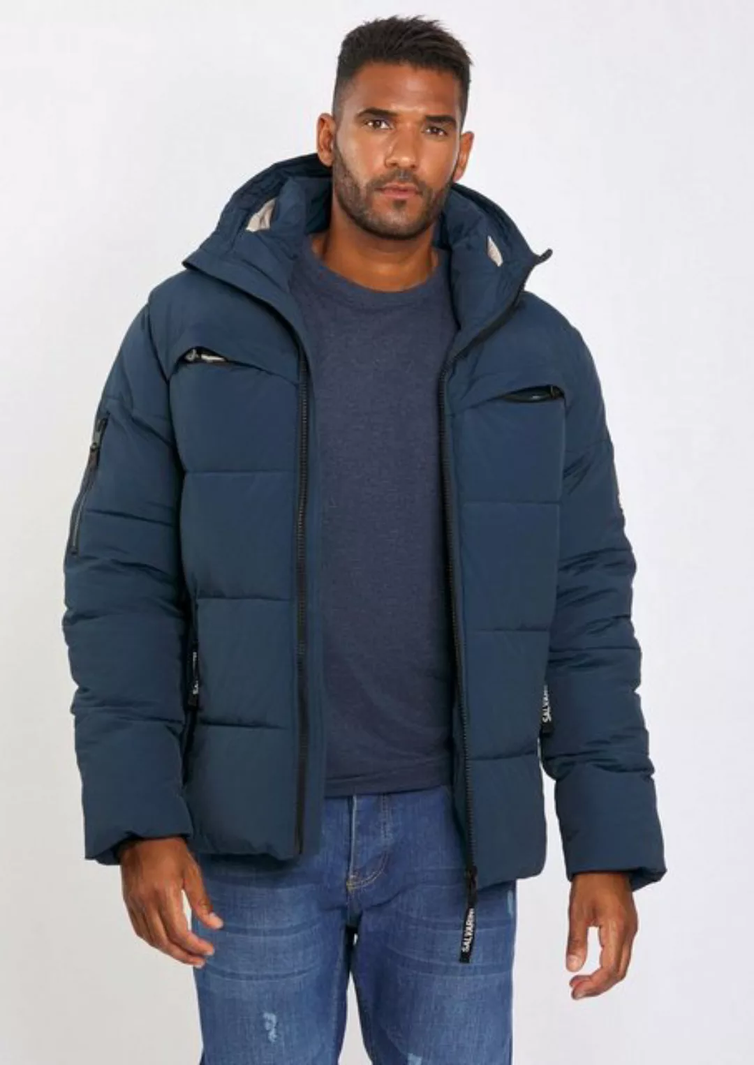 Alessandro Salvarini Winterjacke ASDiego mit extra hohem Kragen und vielen günstig online kaufen