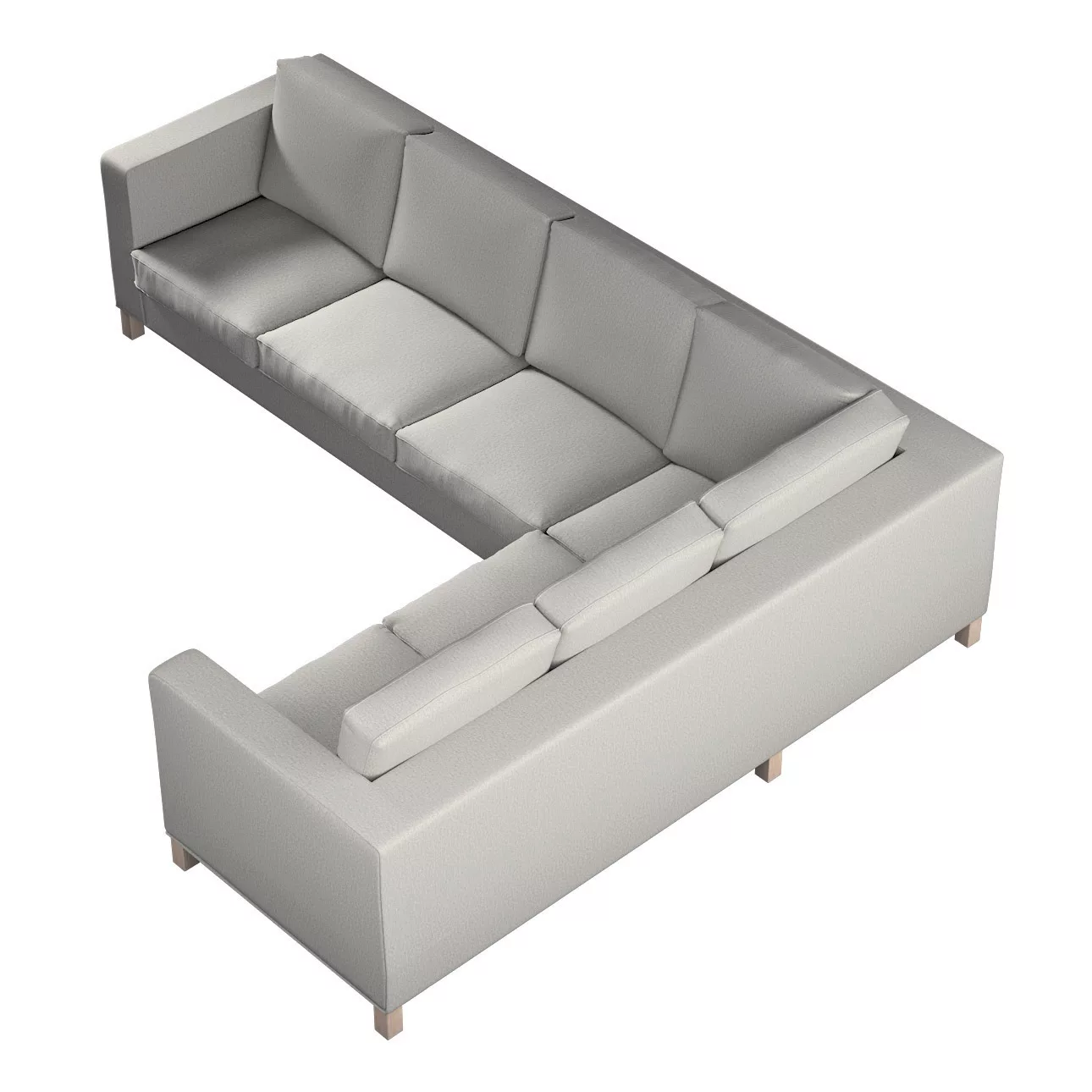 Bezug für Karlanda Sofa Ecke links, grau-beige, 36cm x 30cm x 50cm, Madrid günstig online kaufen