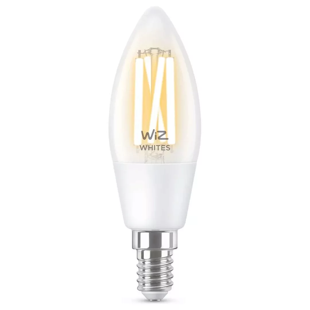 WiZ LED Smart Leuchtmittel in Transparent E14 B35 4,9W 470lm günstig online kaufen