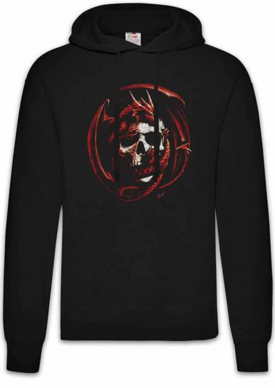 Urban Backwoods Hoodie Skull & Dragon Herren Hoodie Fantasy Drache Larp Dun günstig online kaufen