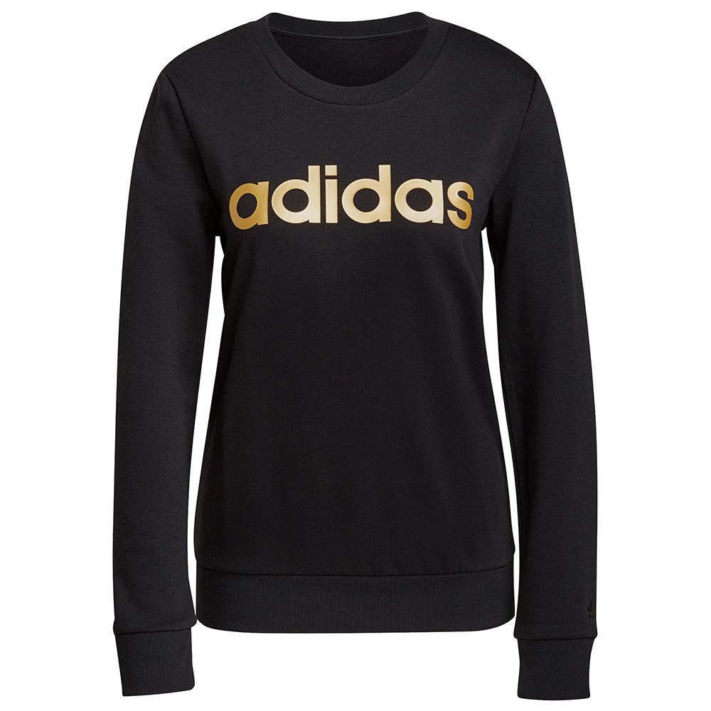 Adidas Linear Ft Sweatshirt L Black / Gold Metalic günstig online kaufen