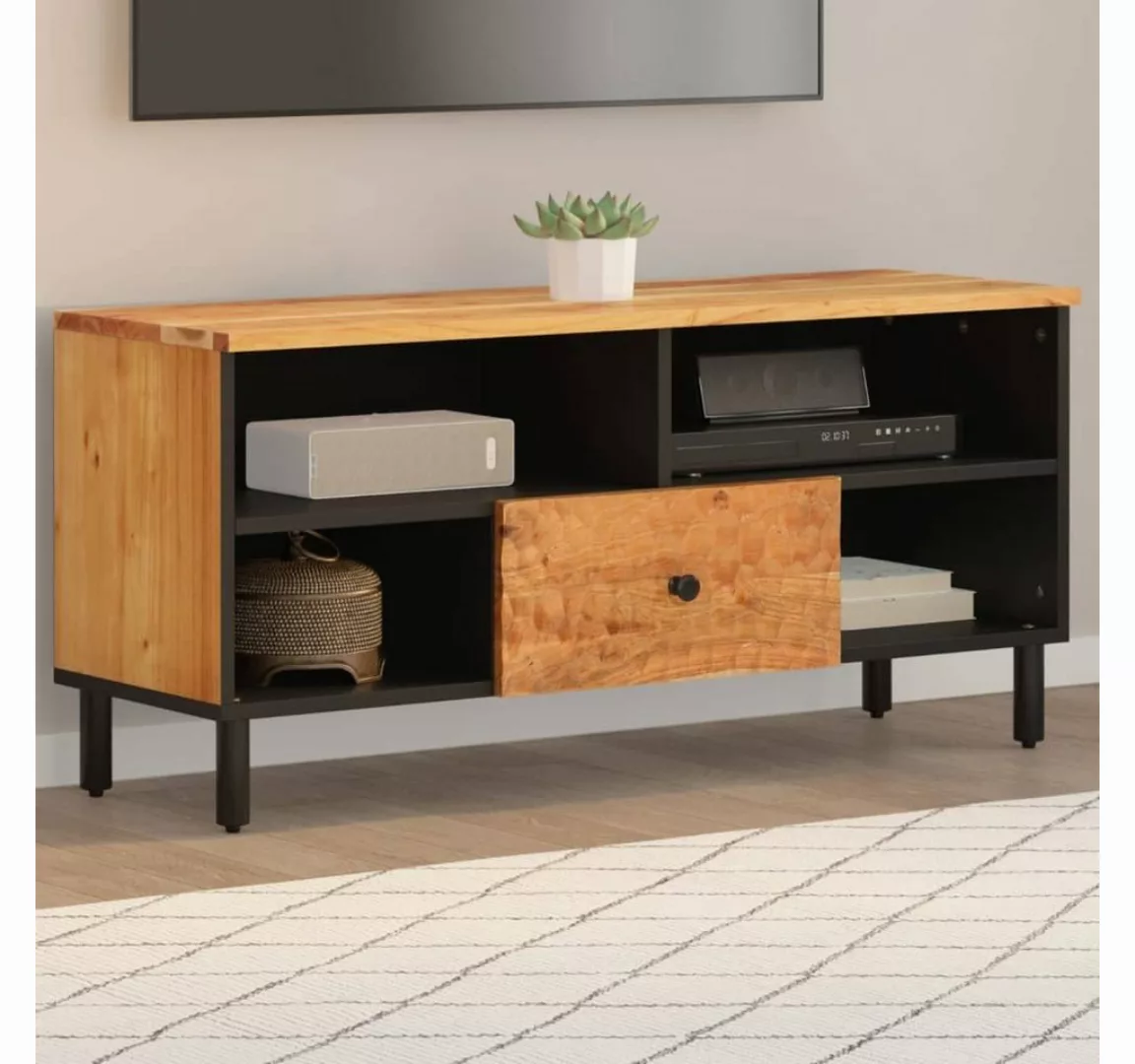 vidaXL TV-Schrank TV-Schrank 100x33x46 cm Massivholz Akazie (1-St) günstig online kaufen