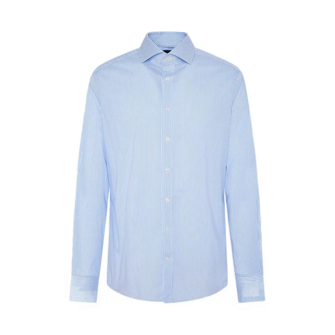 Hackett Stretch Stripe Bc Langarm Hemd M-L White / Sky günstig online kaufen