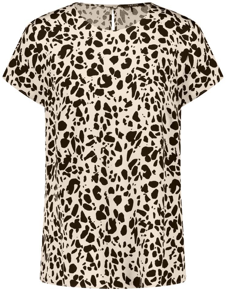 Taifun Kurzarmbluse – Kurzarmshirt mit Leo-Print günstig online kaufen