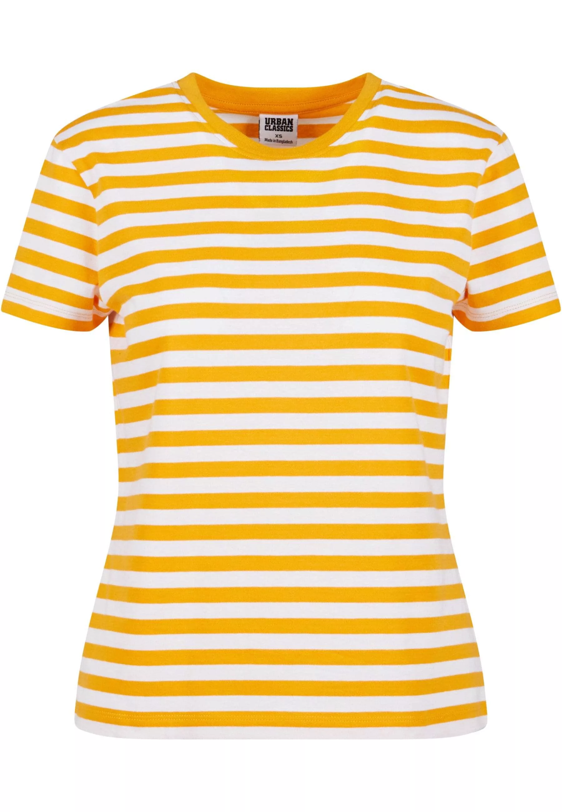 URBAN CLASSICS T-Shirt "Urban Classics Damen Ladies Regular Striped Tee" günstig online kaufen