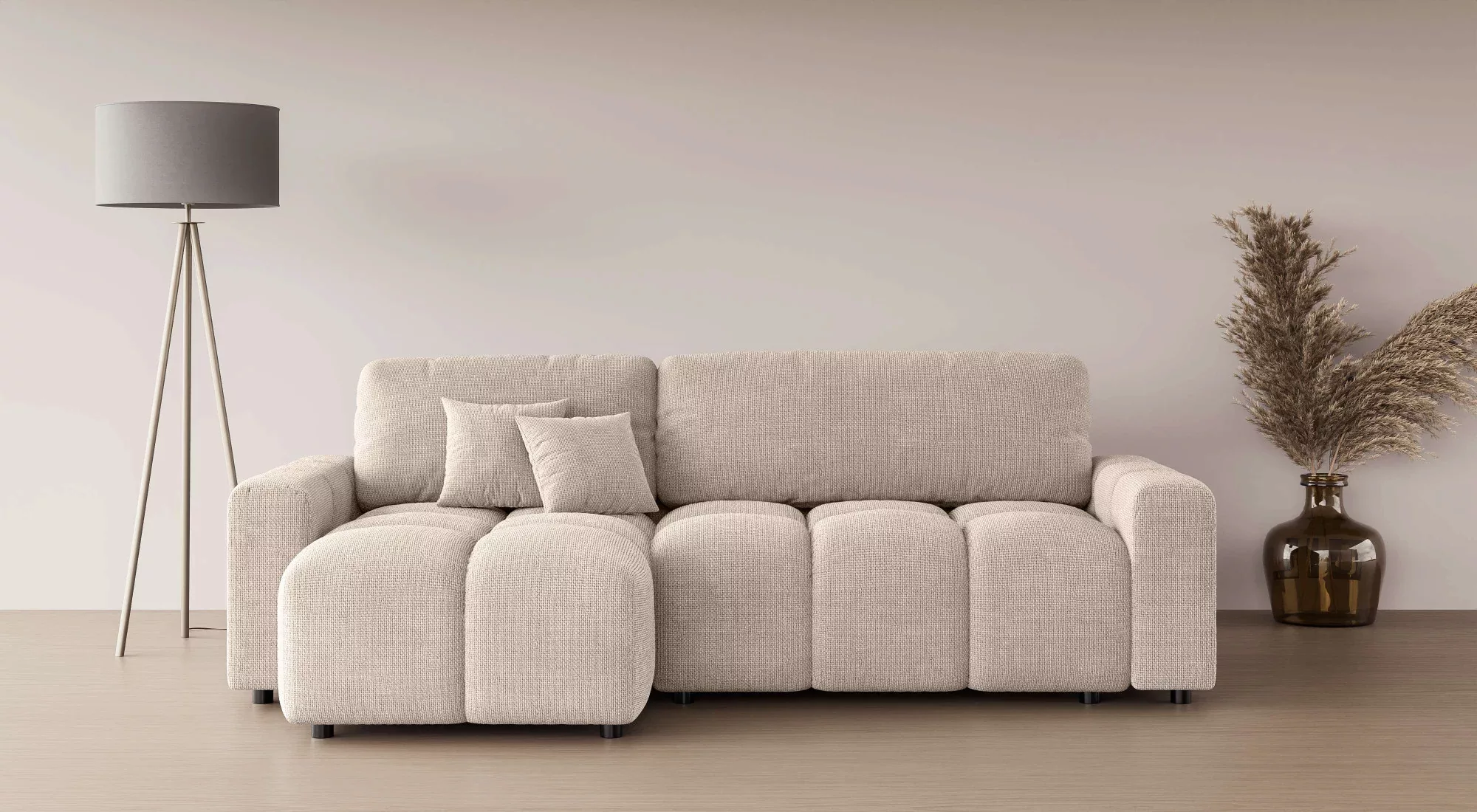 INOSIGN Ecksofa "FELICI, Schlafsofa 233cm, L-Form mit Recamiere beidseitig günstig online kaufen