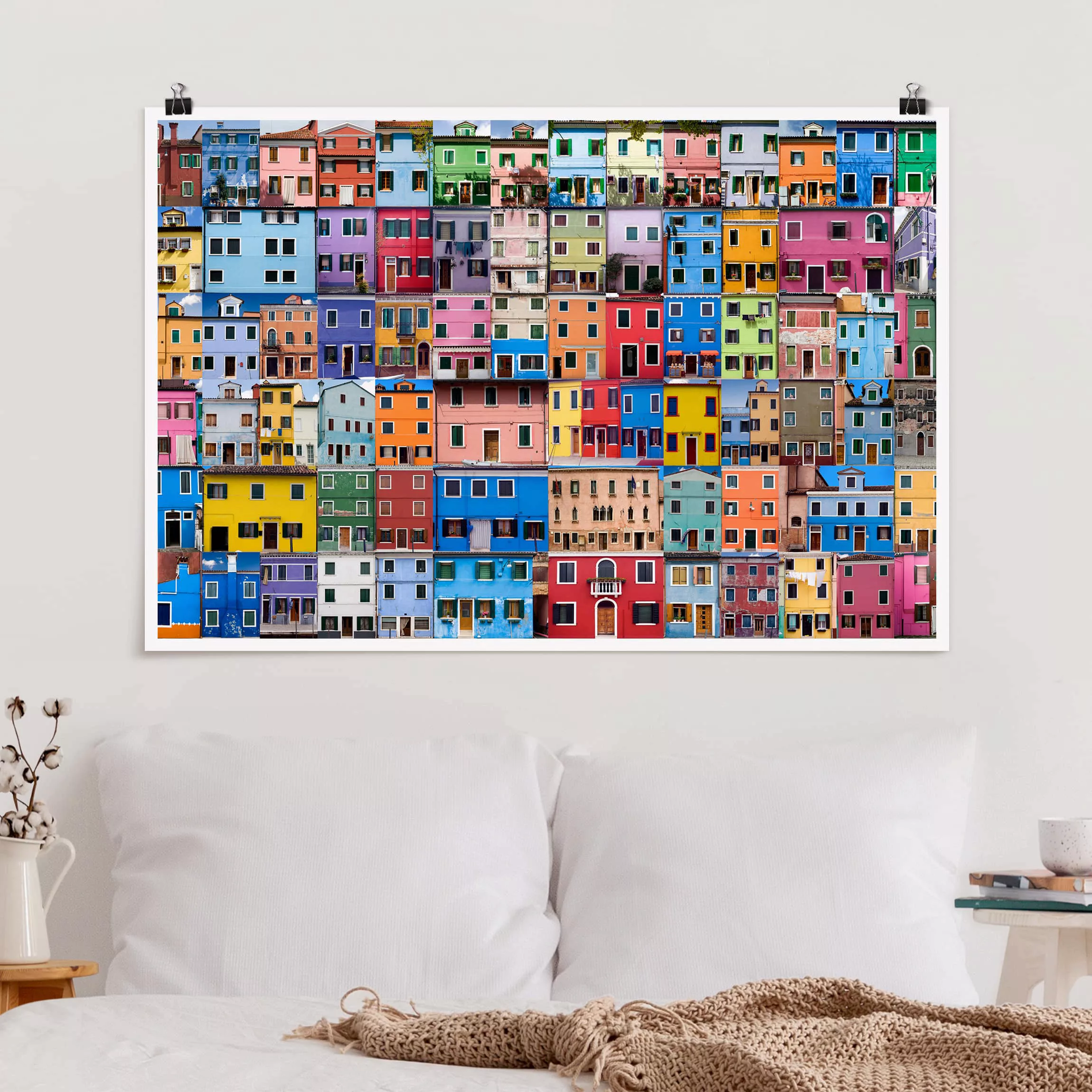 Poster Architektur & Skyline - Querformat Venezianische Häuser günstig online kaufen