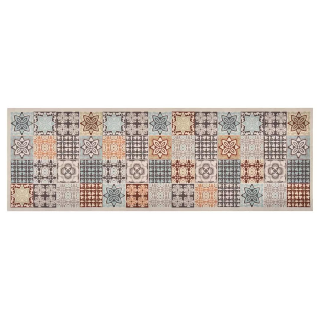 Küchenteppich Waschbar Mosaik Mehrfarbig 45x150 Cm günstig online kaufen