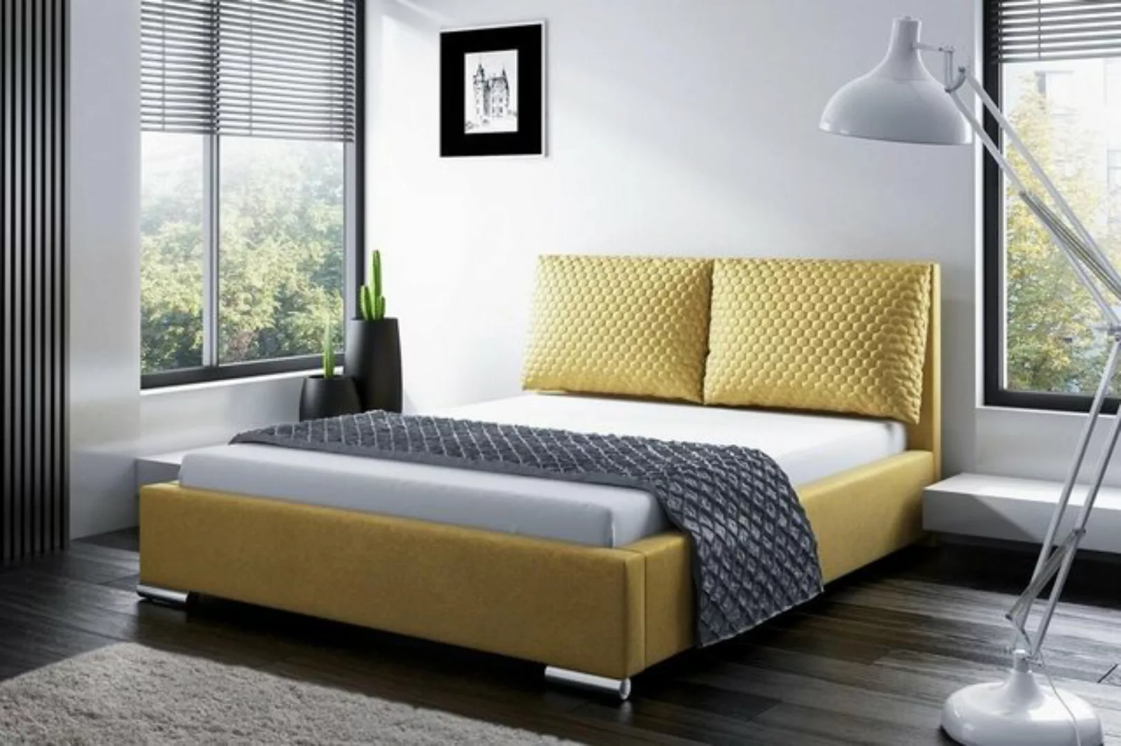 JVmoebel Bett, Bettrahmen Design Doppel Hotel Modern Bett Schlafzimmer Bett günstig online kaufen
