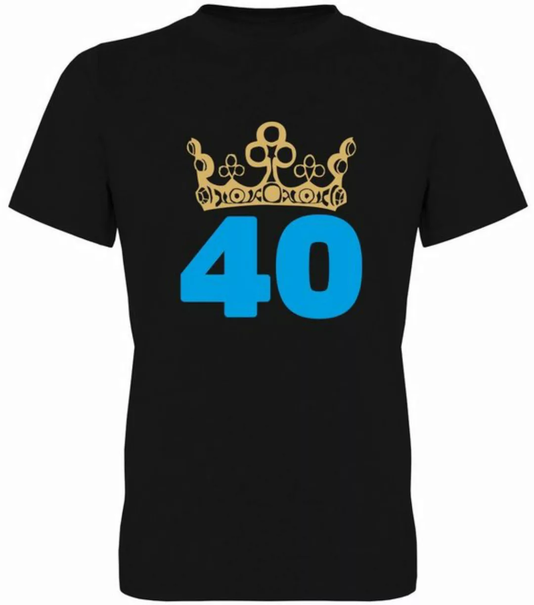 G-graphics T-Shirt 40 – mit Krone Herren T-Shirt, zum 40ten Geburtstag, mit günstig online kaufen