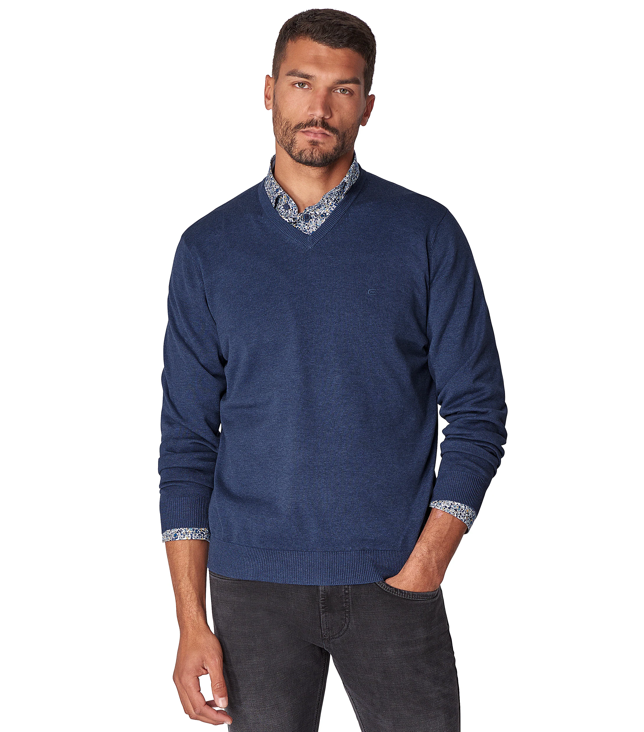 CASAMODA Strickpullover "CASAMODA Pullover uni" günstig online kaufen
