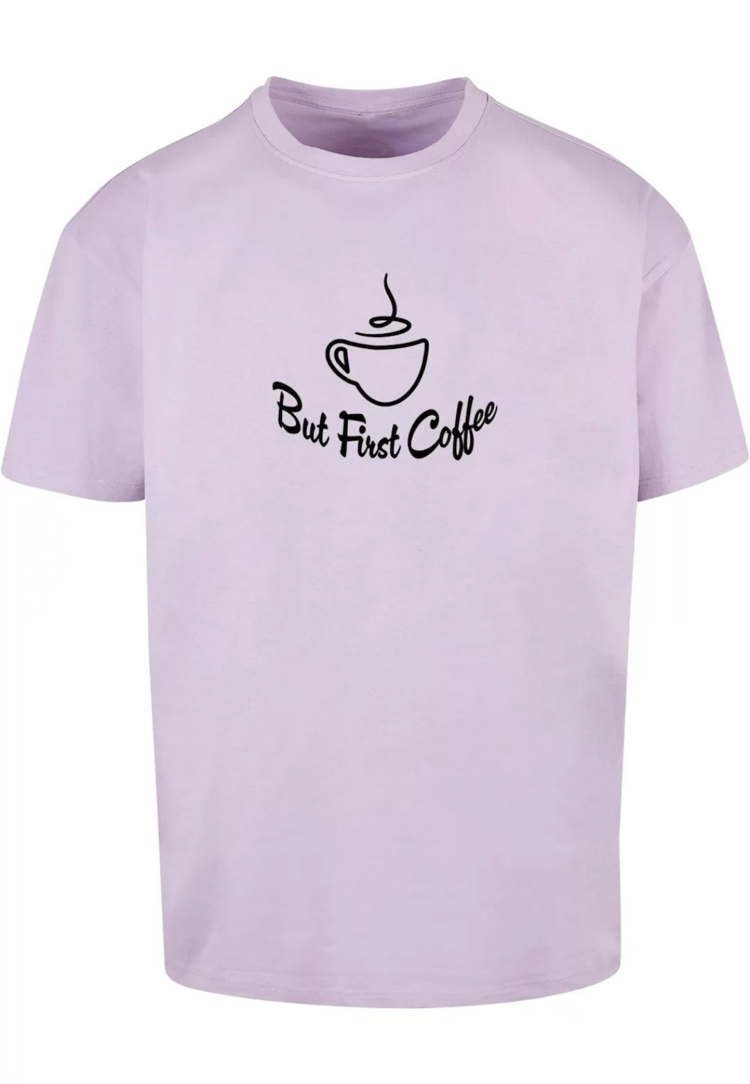 Merchcode T-Shirt "Merchcode Herren But First Coffee Heavy Oversized Tee", günstig online kaufen