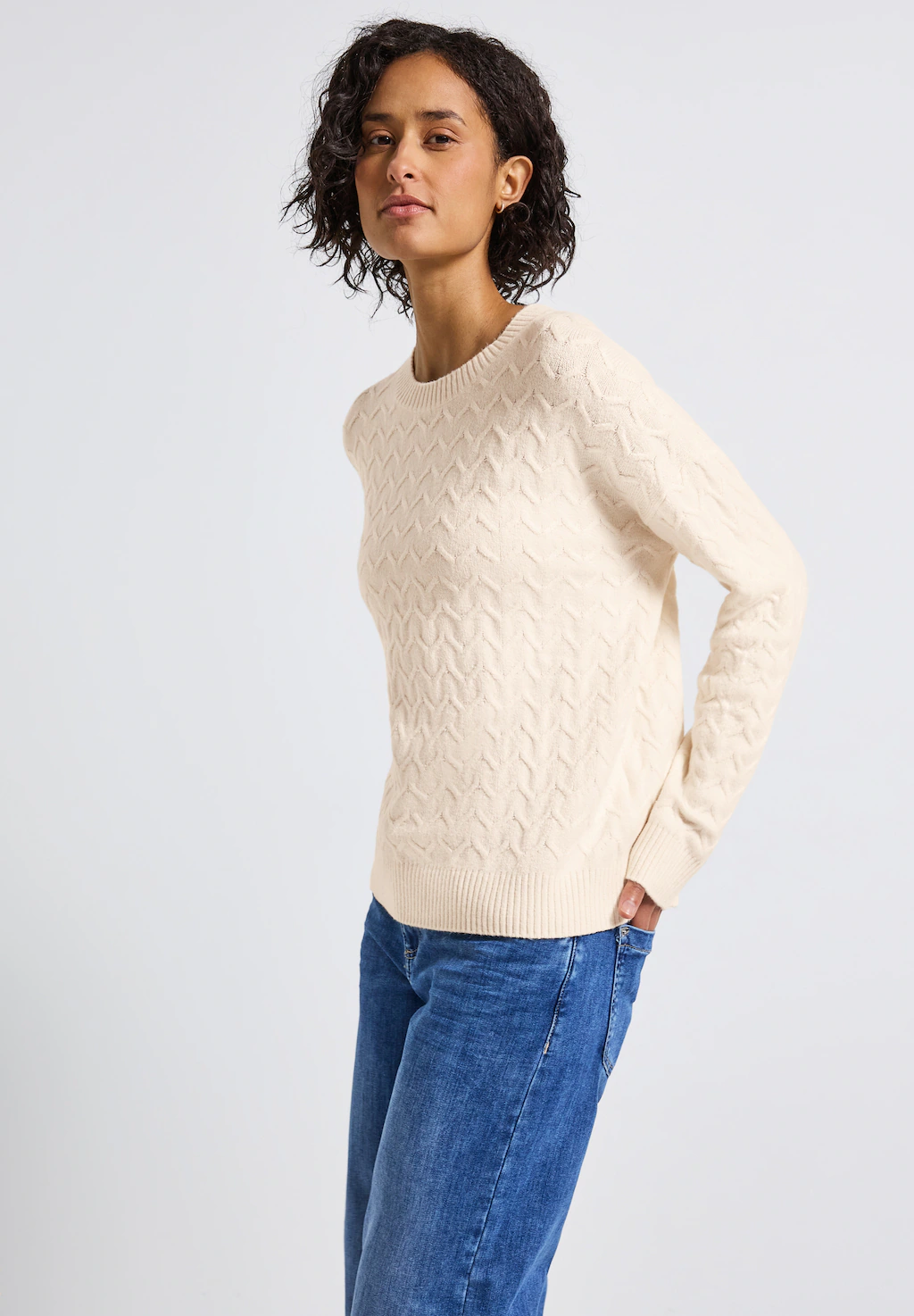 STREET ONE Strickpullover, mit Rundhalsausschnitt günstig online kaufen