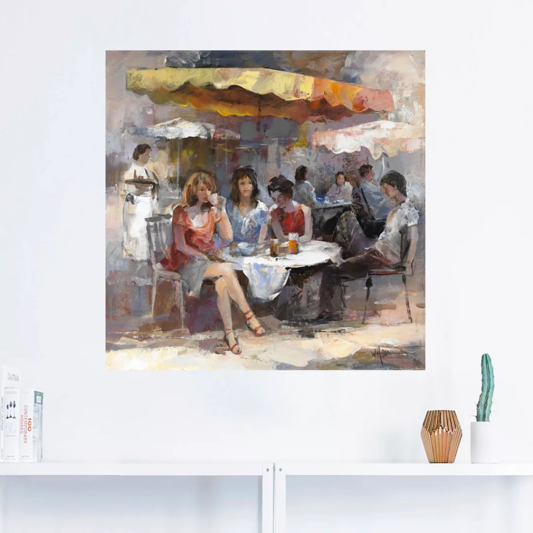 Artland Wandbild »Damen im Café II«, Gruppen & Familien, (1 St.), als Leinw günstig online kaufen