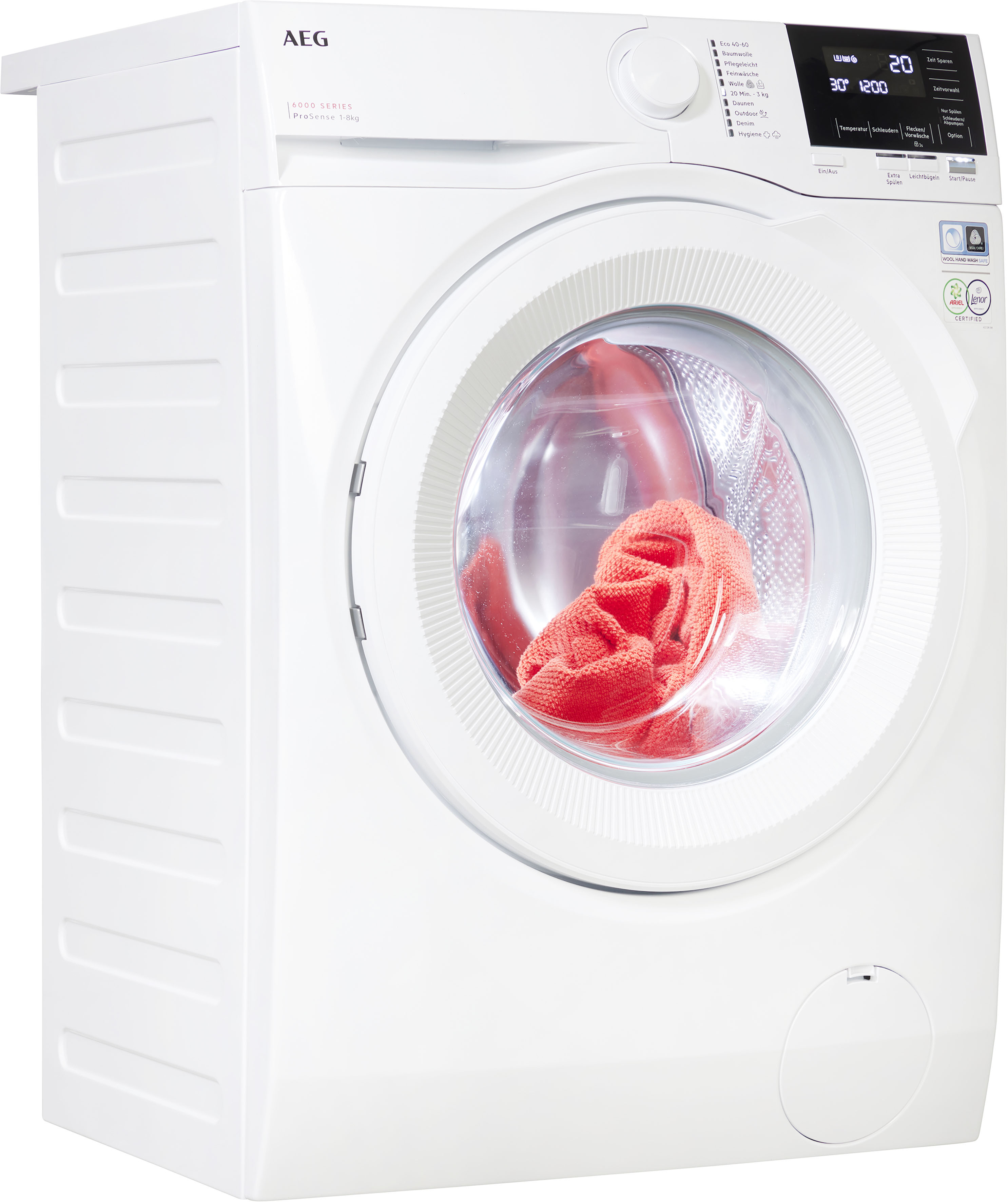 AEG Waschmaschine »LR6A668«, 6000, LR6A668, 8 kg, 1600 U/min, ProSense® Men günstig online kaufen