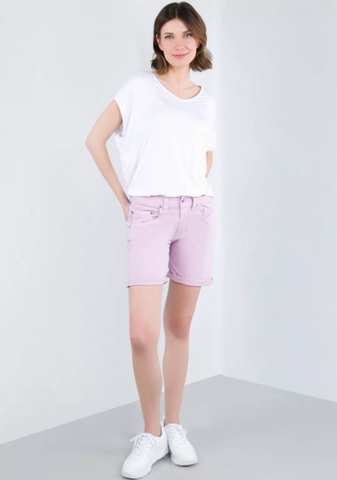 Please Jeans Shorts aus elastischem Baumwollmix günstig online kaufen