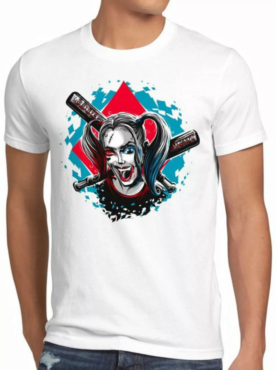 style3 Print-Shirt Herren T-Shirt Harley Quinn joker punk baseball günstig online kaufen