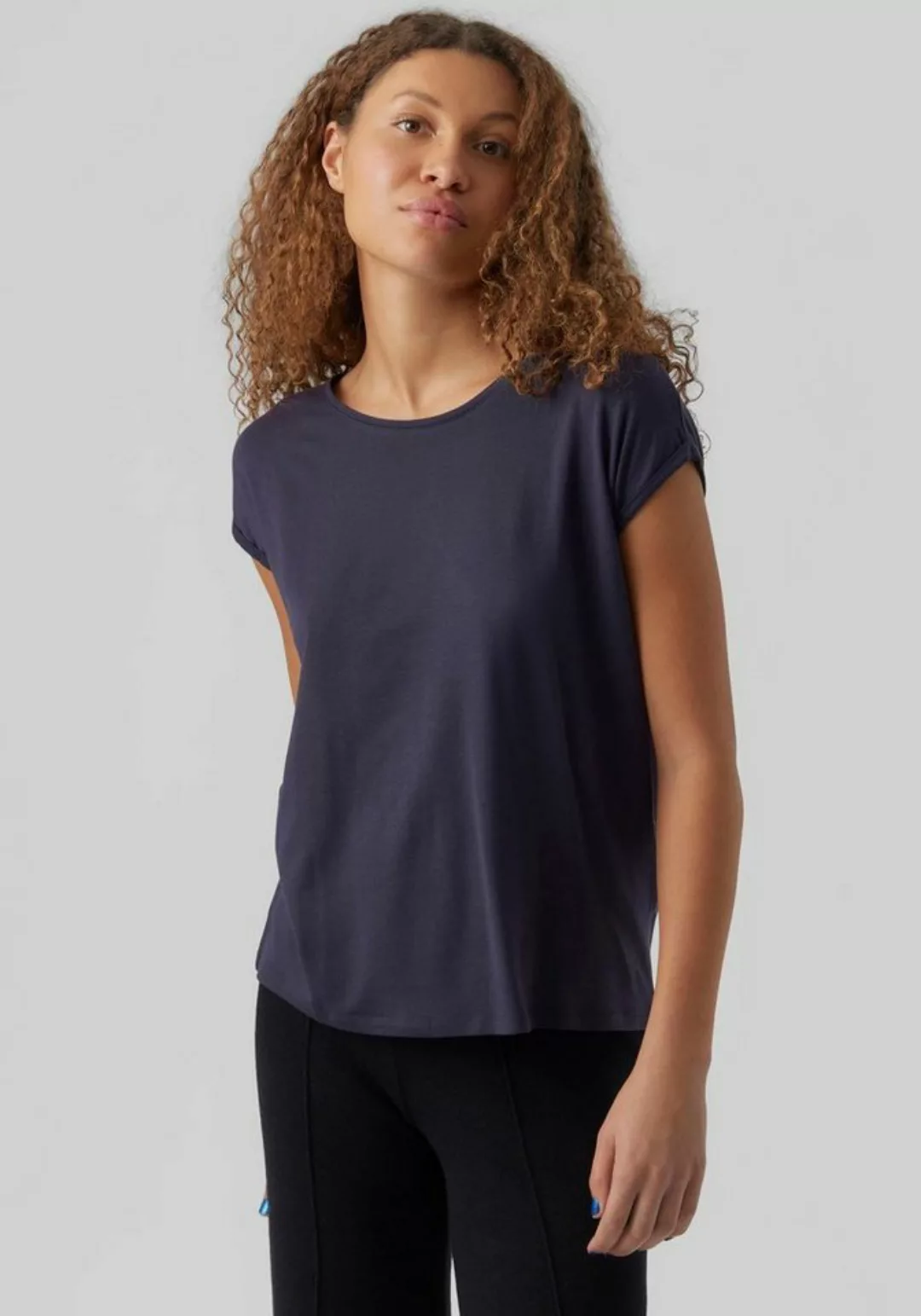 Vero Moda Damen T-Shirt VMAVA PLAIN - Regular Fit günstig online kaufen