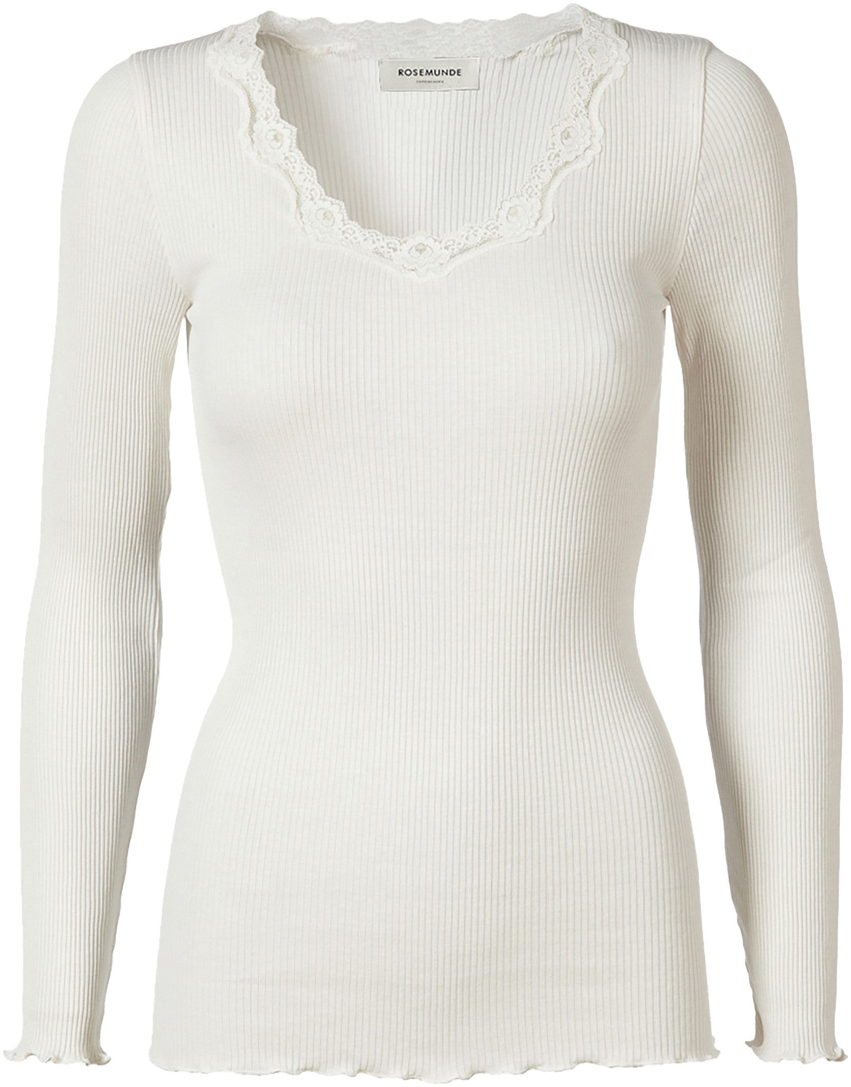 rosemunde Langarmshirt Babette Silk Blouse Rundhalsausschnitt günstig online kaufen