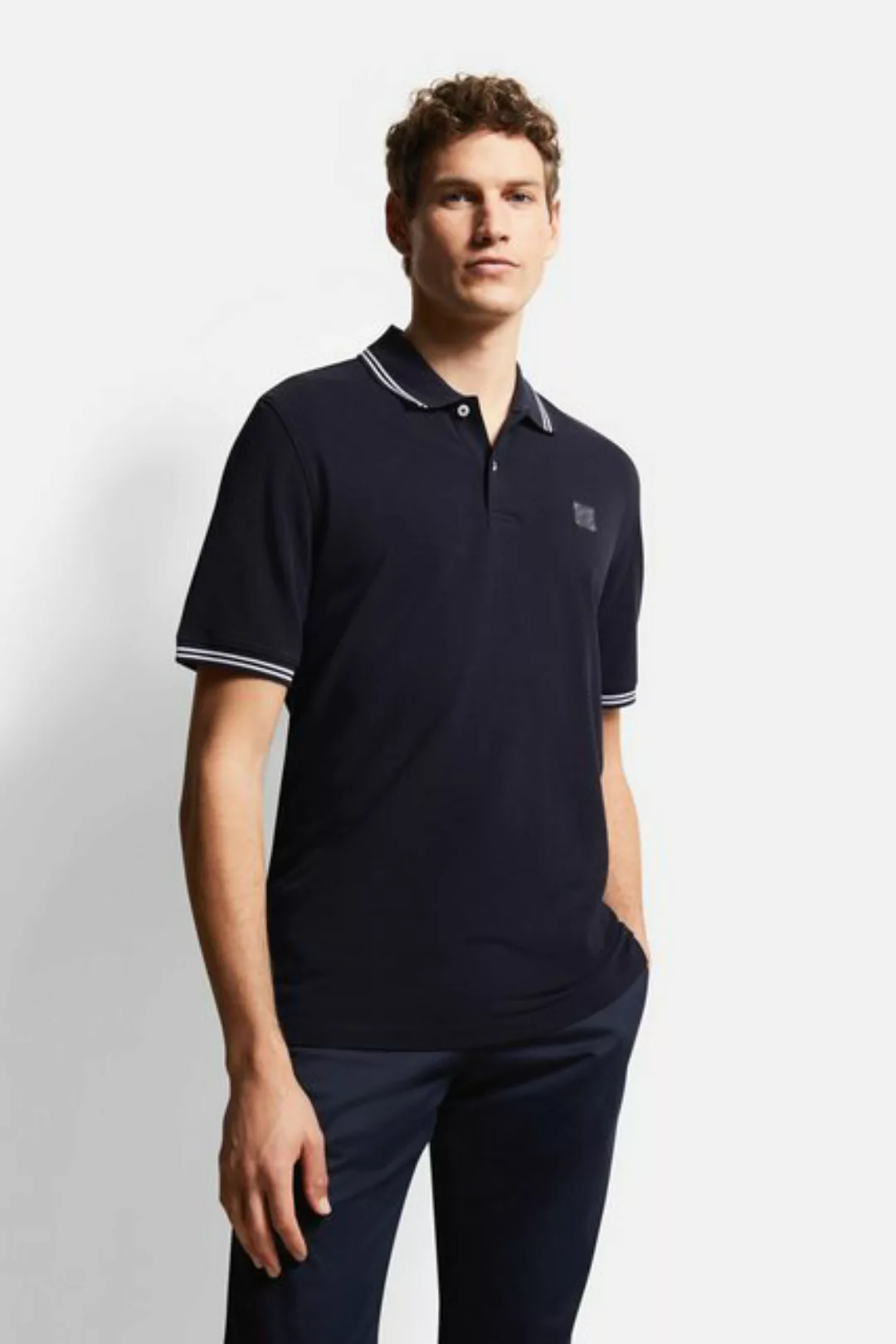 bugatti Poloshirt, mit Kontraststreifen günstig online kaufen