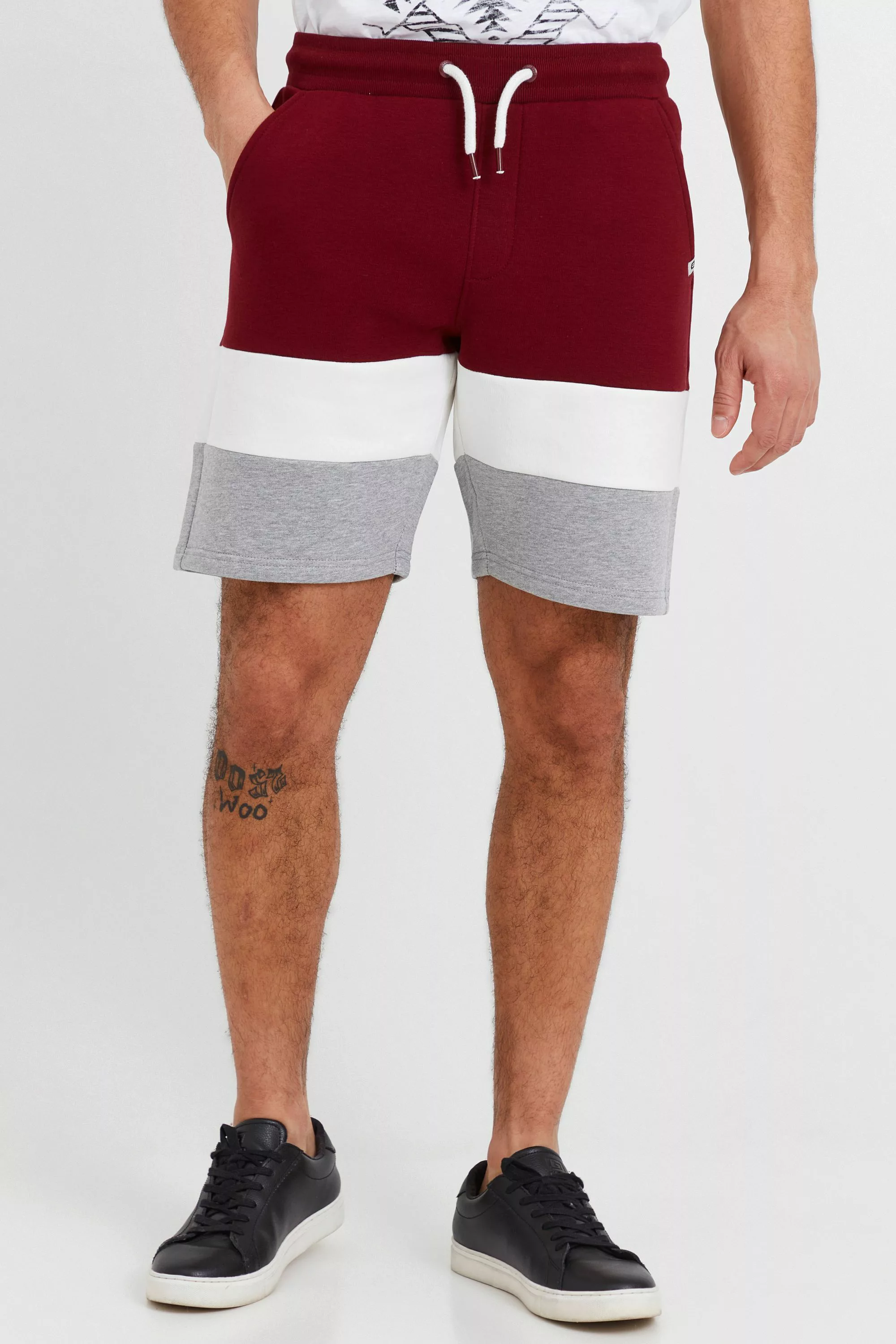 Indicode Sweatshorts IDCaul Sweatshorts mit Colorblock Optik günstig online kaufen