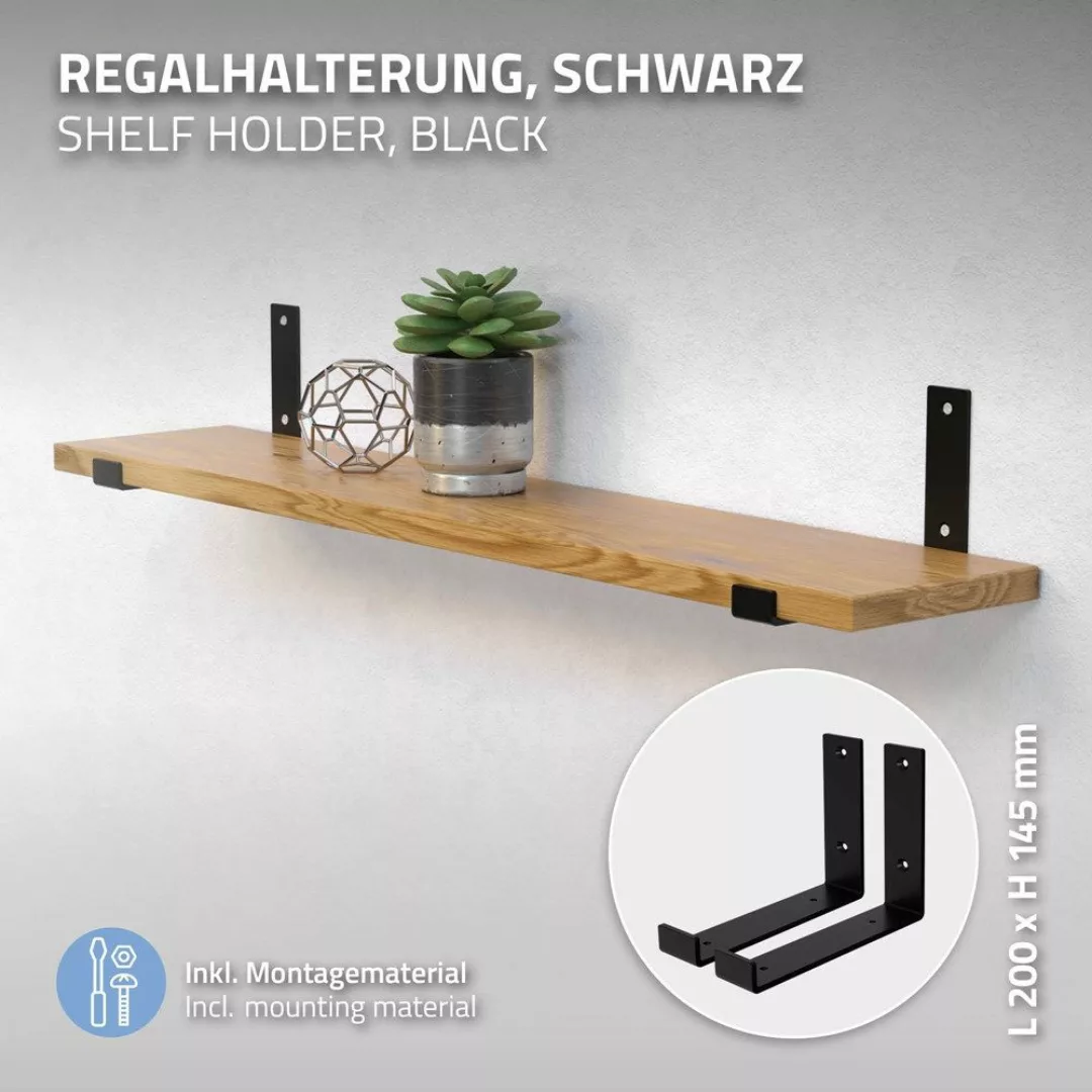 ML-DESIGN Wandregalhalter Regalhalterung L-Form aus Metall, günstig online kaufen