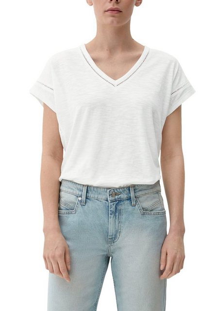 s.Oliver T-Shirt mit Zierborte günstig online kaufen