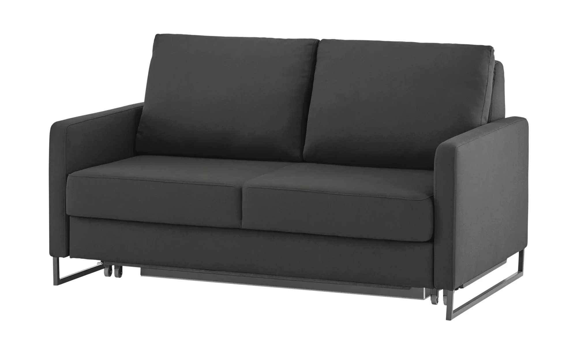 Schlafsofa aus Flachgewebe Fürth ¦ schwarz ¦ Maße (cm): B: 160 H: 90 T: 95. günstig online kaufen