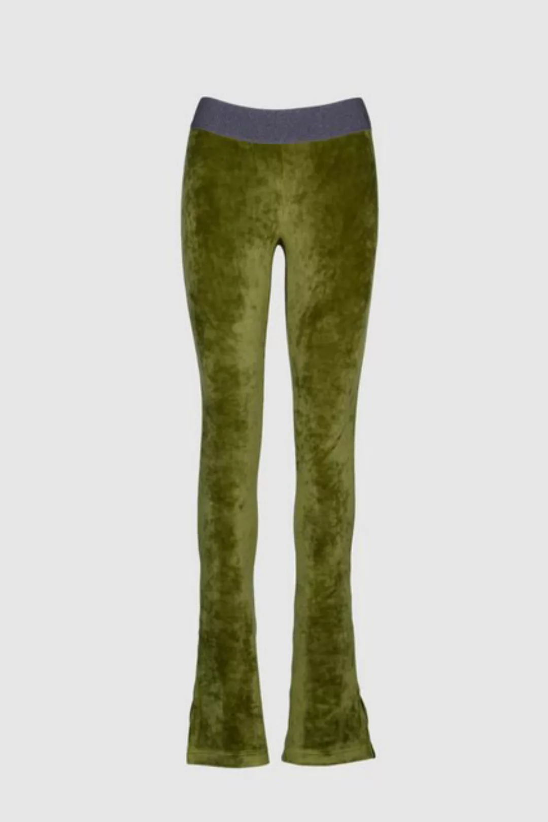 Boscana Samthose Hose aus Samt in Grün günstig online kaufen