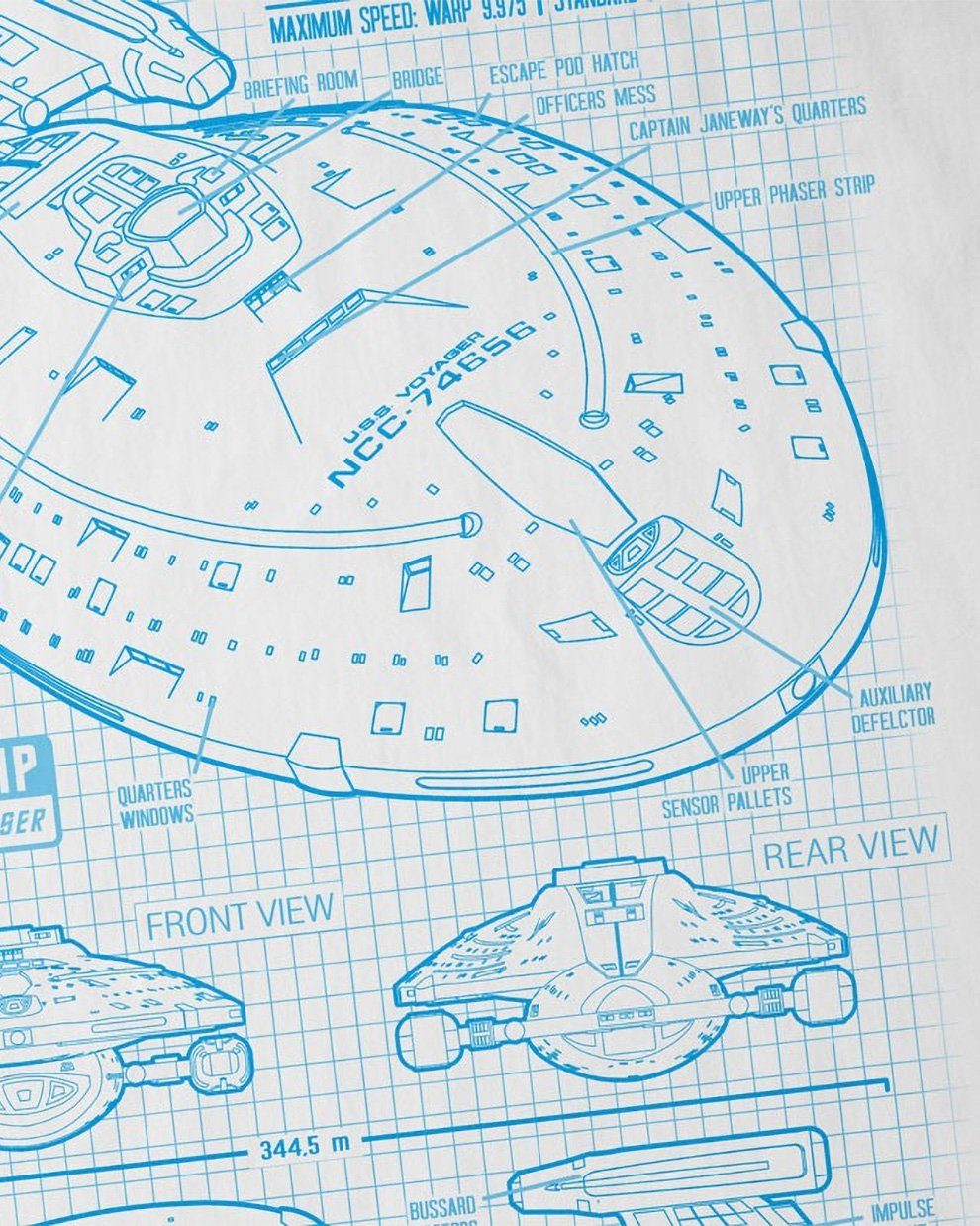 style3 T-Shirt Voyager NCC-74656 trek trekkie günstig online kaufen