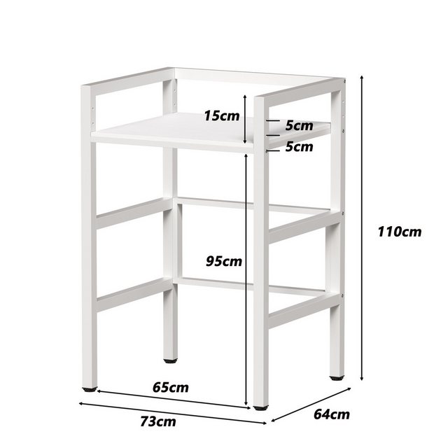 TWSOUL Waschmaschinenumbauschrank Waschmaschinenständer, Metallrahmen, Dopp günstig online kaufen