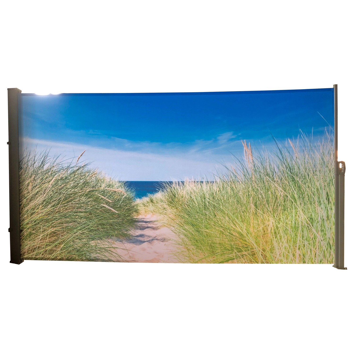 Garden Pleasure Seitenmarkise Motiv Nordseeküste 300 cm Schwarz günstig online kaufen