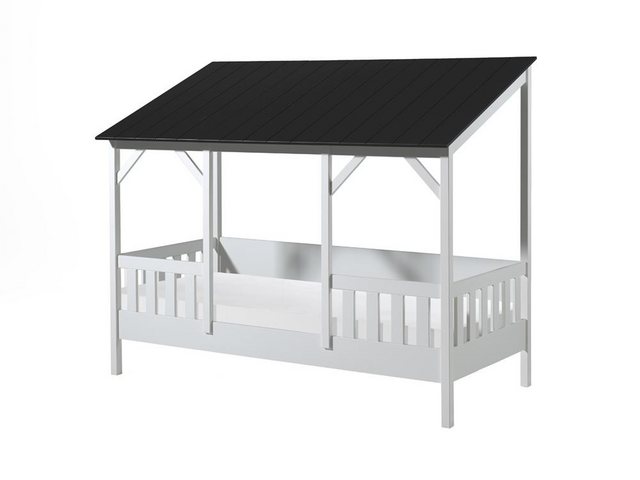 58 aufm Kessel Kinderbett Hausbett Kata 214x105x174 Kinderbett MDF+Massivho günstig online kaufen