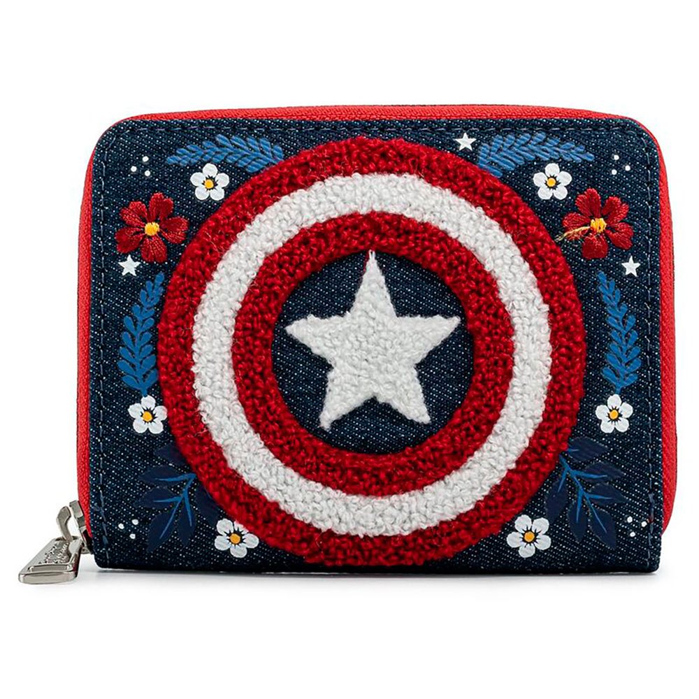 Loungefly Brieftasche Captain America Floral Schild One Size Blue / Red günstig online kaufen