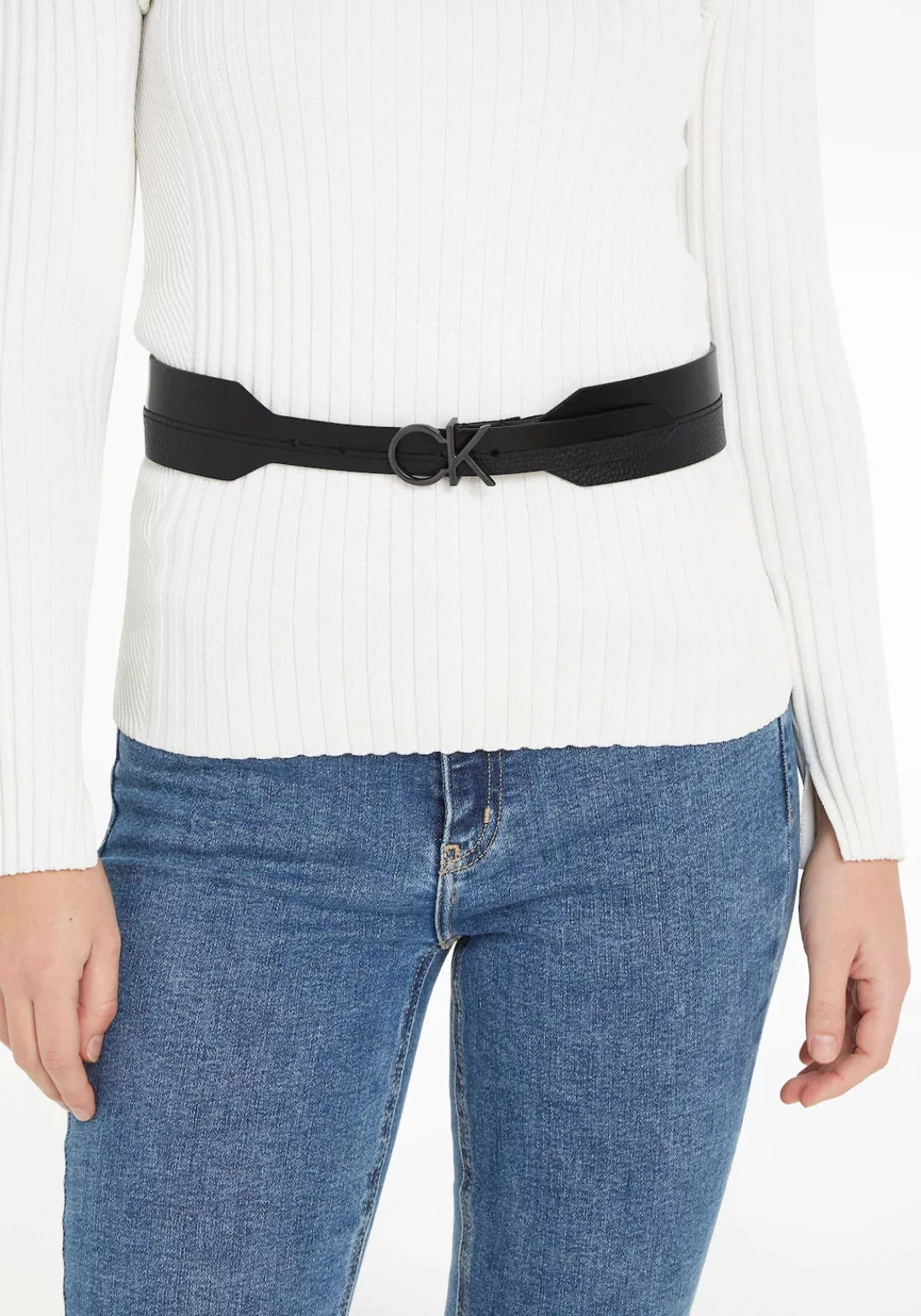 Calvin Klein Ledergürtel "RE-LOCK MIX WAIST BELT 50MM" günstig online kaufen