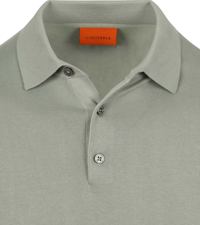 Suitable Compact Cotton Poloshirt Hellgrün - Größe XXL günstig online kaufen